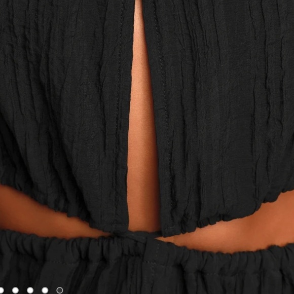 Lulu’s black dress with cross cross and cutouts - Picture 5 of 10